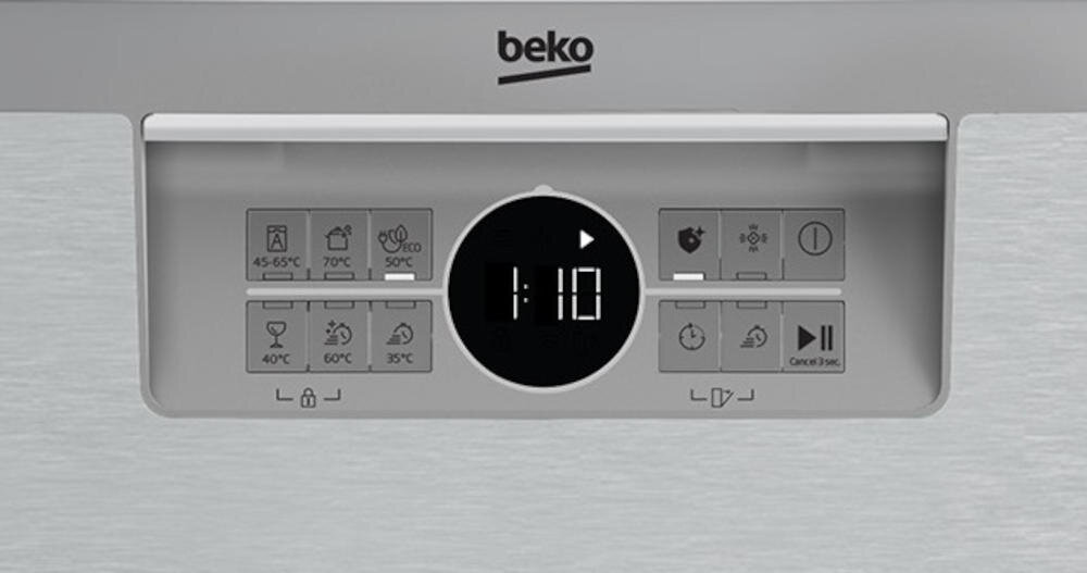 BEKO wygodny panel sterowania program zmywanie pokrętło funkcja zabrudzenie ikonki
