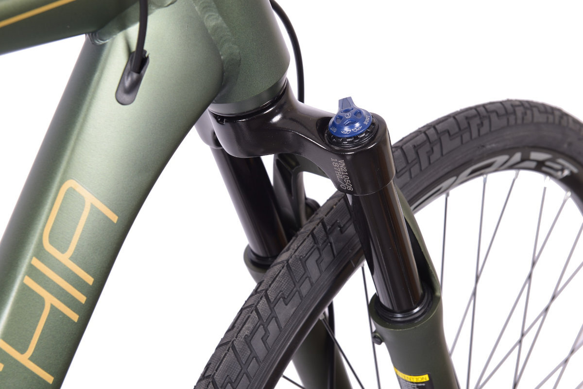 Rower crossowy BOTTECCHIA Lite Cross M19 męski zielony amortyzator