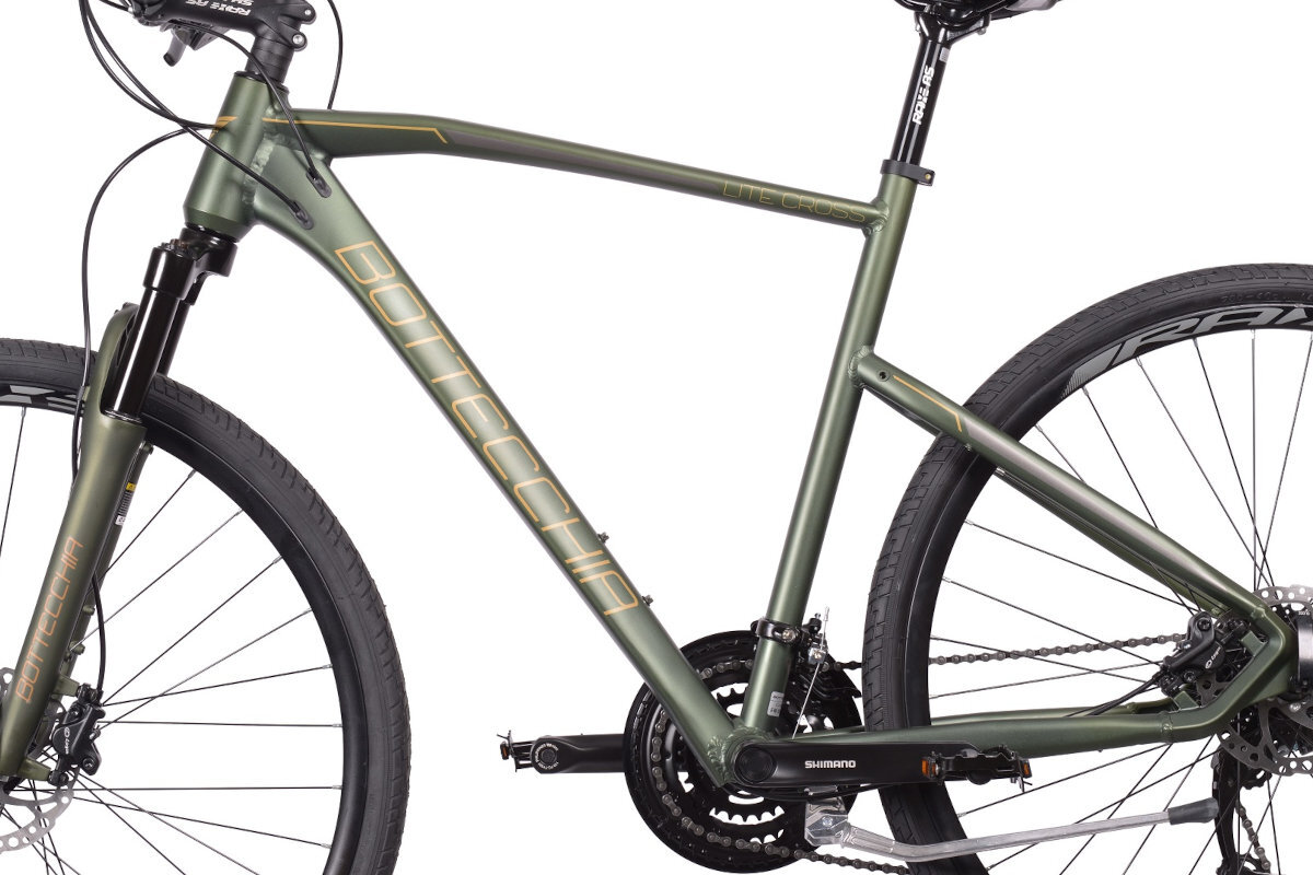 Rower crossowy BOTTECCHIA Lite Cross M22 męski zielony rama aluminium
