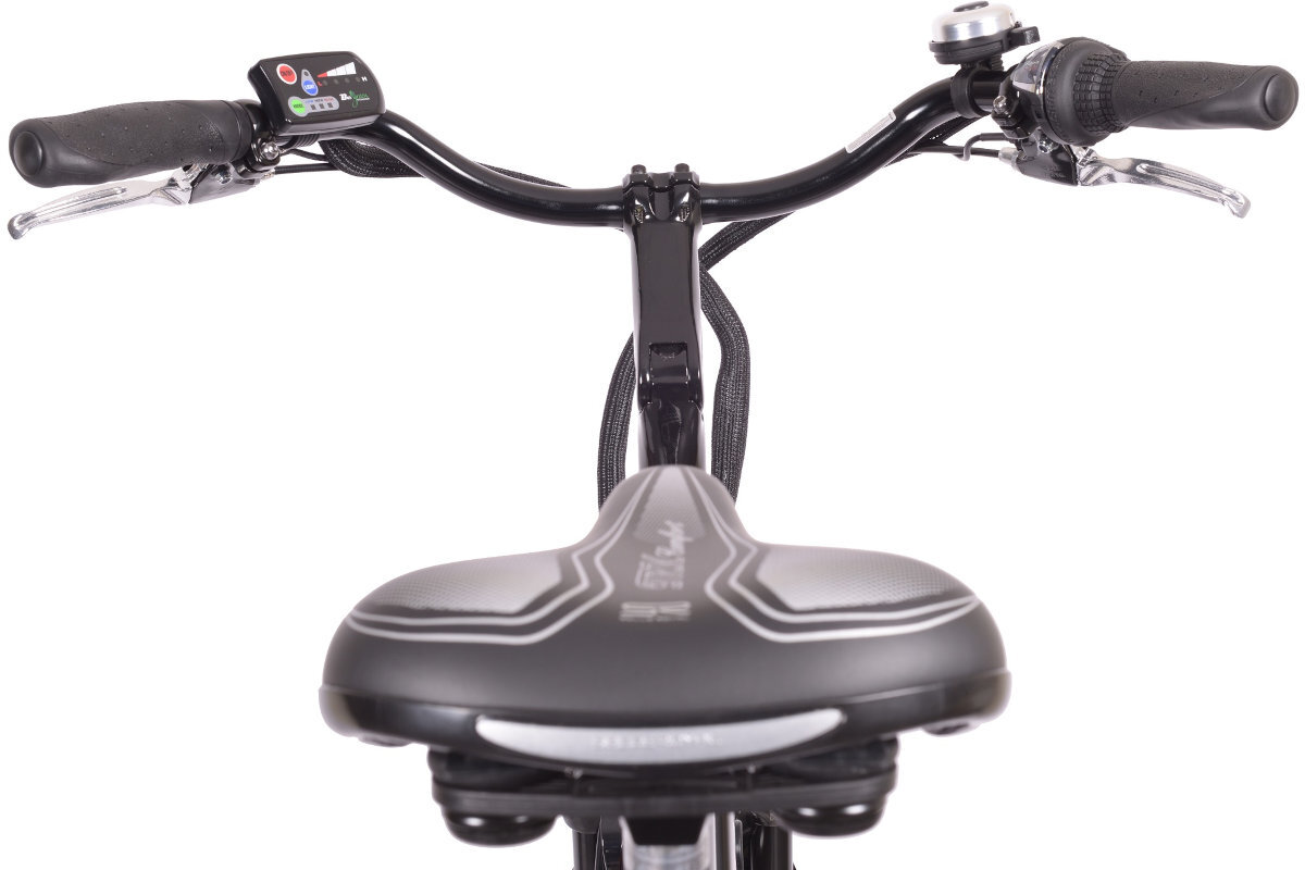 Rower elektryczny BOTTECCHIA E-City Man M20 28 cali meski Czarno-czerwony silnik parametry