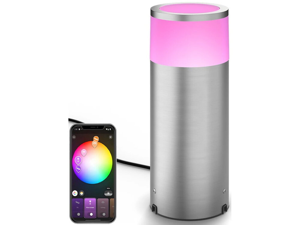 Lampa zewnętrzna PHILIPS HUE Calla 929003098601 929003098601 elegancka lampa ogrodowa jasna stylowa bezpieczenstwo komfort estetyka zasilanie sieciowe 50-60 Hz napiecie 220-240 V