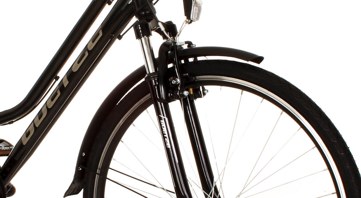 ROWER GOETZE TREKKING GEMINI D17 CZARNY bezpieczne hamulce V-BRAKE