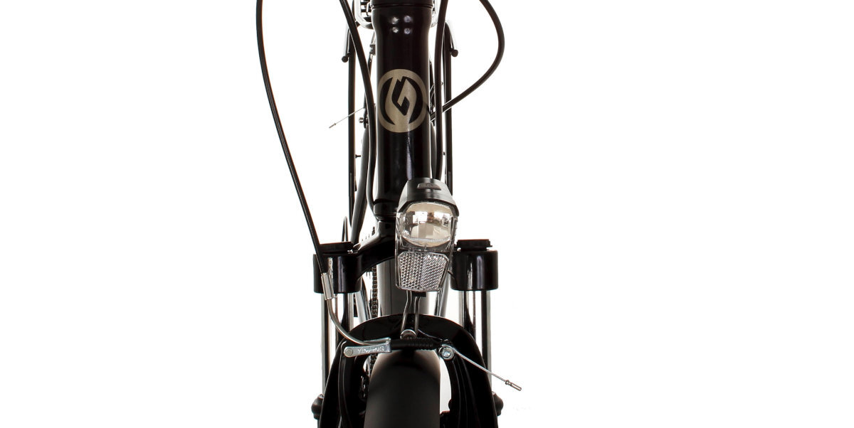 ROWER GOETZE TREKKING GEMINI D17 CZARNY bezpieczna jazda z oswietleniem