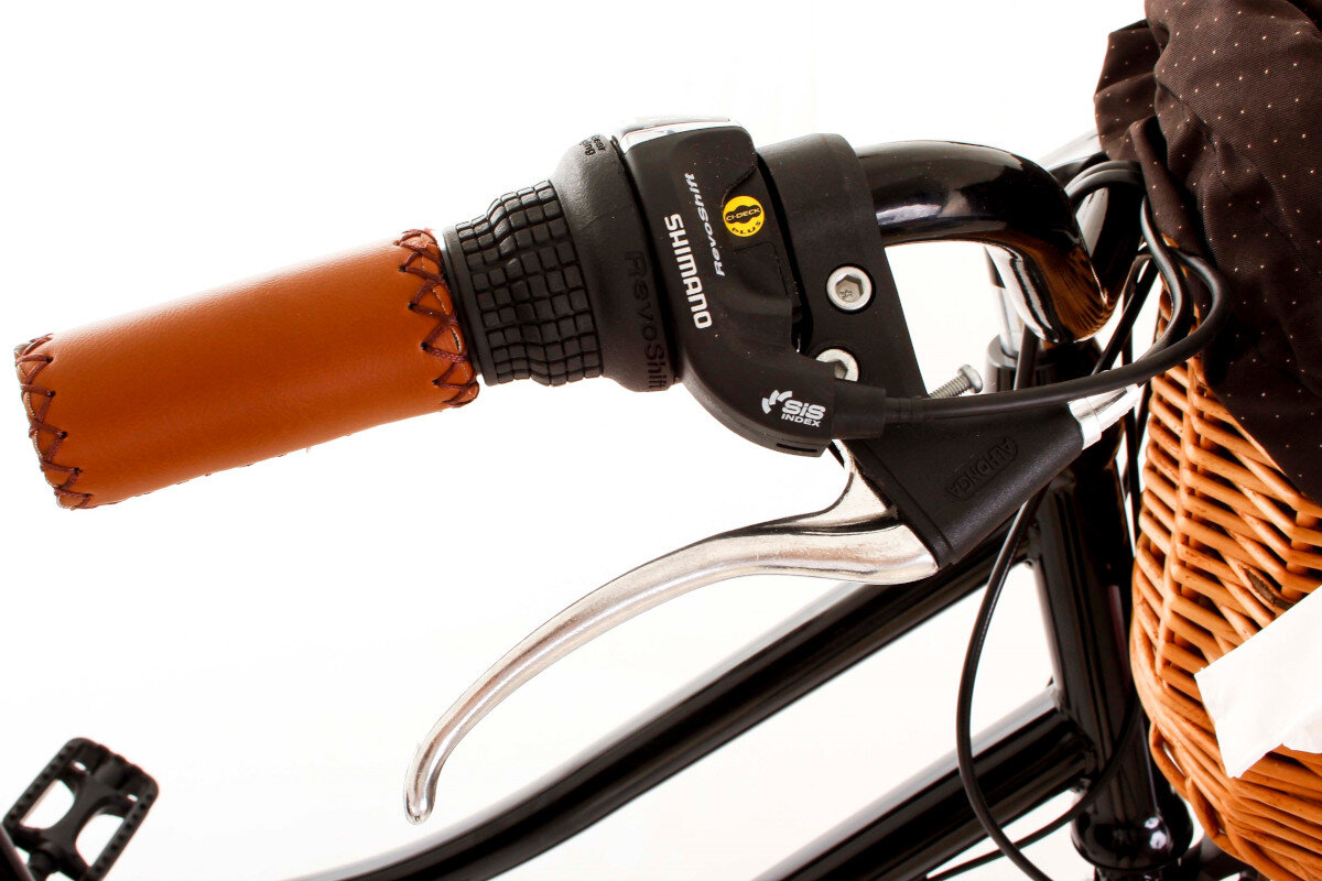 Rower miejski z koszykiem GOETZE Cruiser S7B 28 cali czarny prerzutki