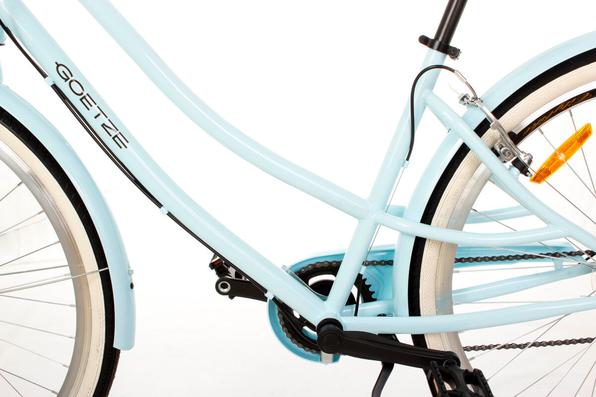 Rower miejski z koszykiem GOETZE Cruiser S7B 28 cali Blekitny rama stalowa