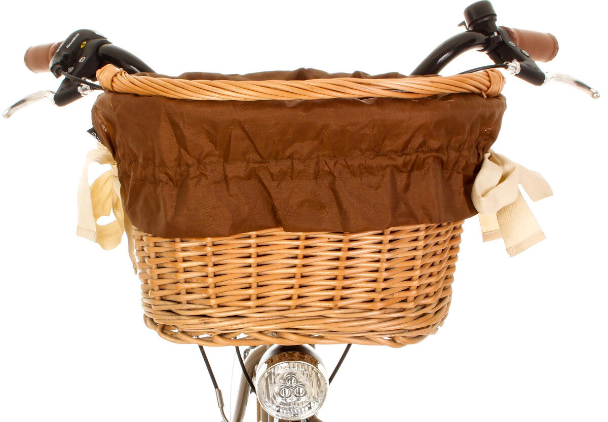 Rower miejski z koszykiem GOETZE Cruiser S7B 28 cali brazowy wyposazenie