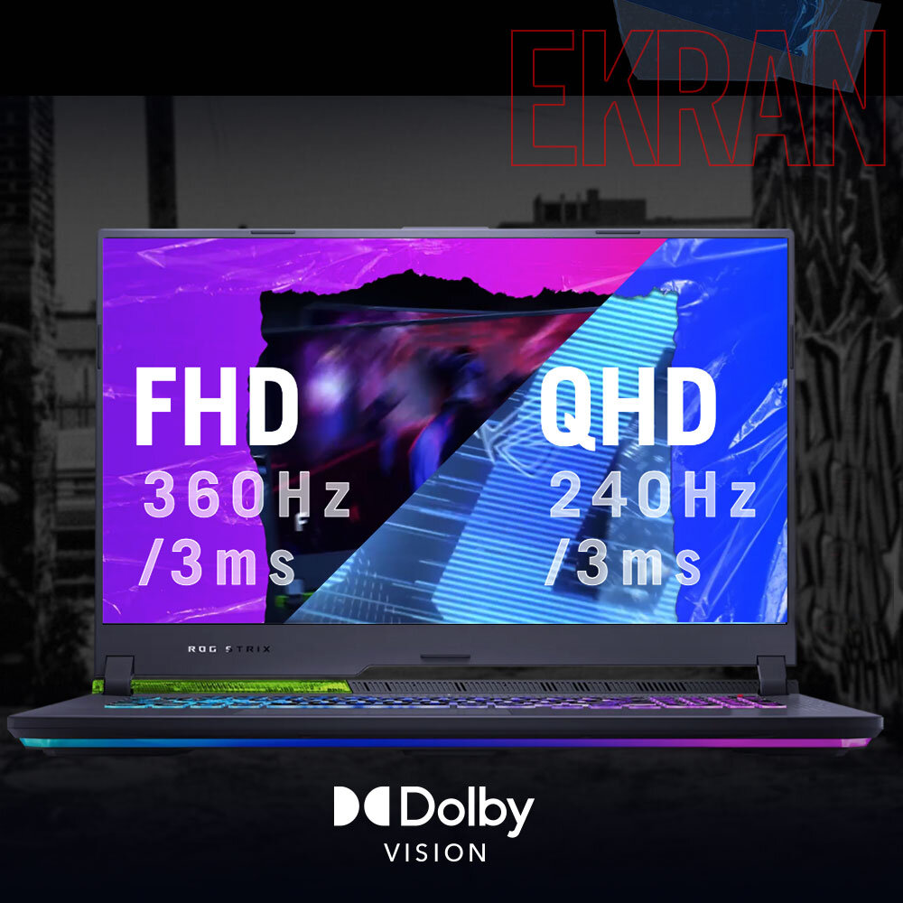 Laptop ASUS ROG Strix G17 G713R - 360 Hz QHD 240 