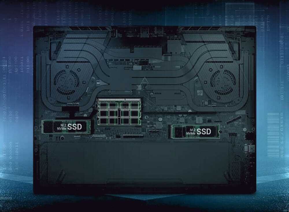 Laptop ASUS ROG Zephyrus Duo 16 - pop-open 