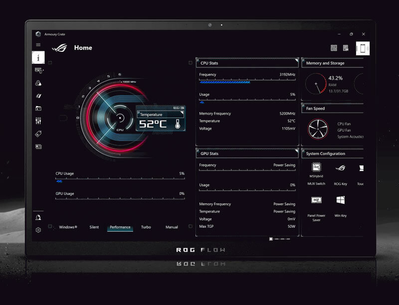 Laptop ASUS ROG Zephyrus Duo 16 - Armoury Crate 