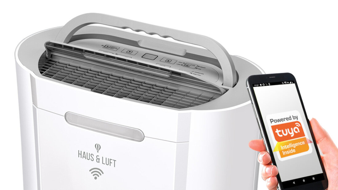 Osuszacz powietrza HAUS & LUFT HL-OS-20 WIFI ustawienia sterowanie aplikacja mobilna TUYA
