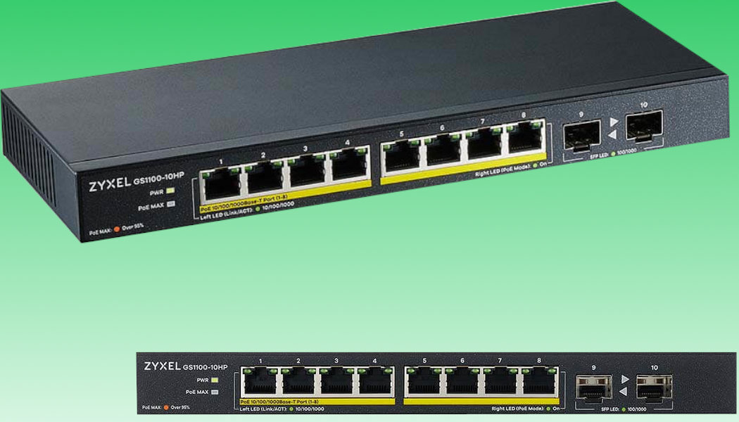 Switch ZYXEL GS1100-10HP praca szybkość eleastyczność pomoc wyposażenie