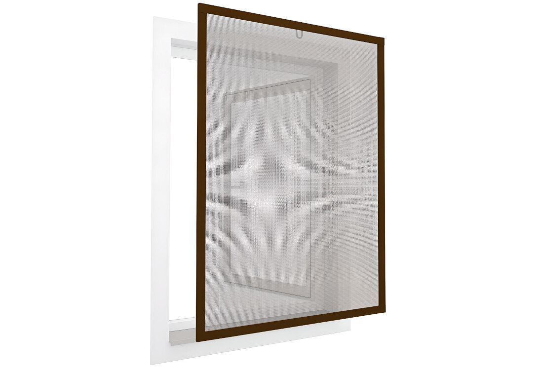 Moskitiera EASY LIFE Alu (120 x 140) Brązowy wygląd prezentacja design wizualizacja lifestyle