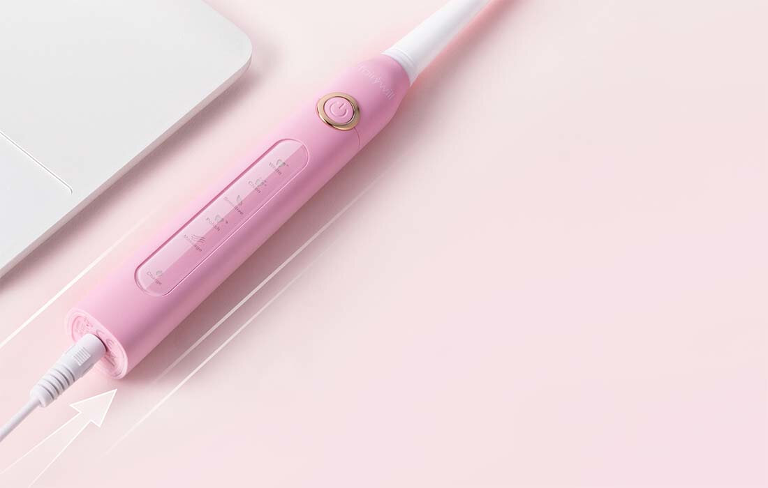 Szczoteczka soniczna FAIRYWILL FW-507 Plus Rozowa czas pracy