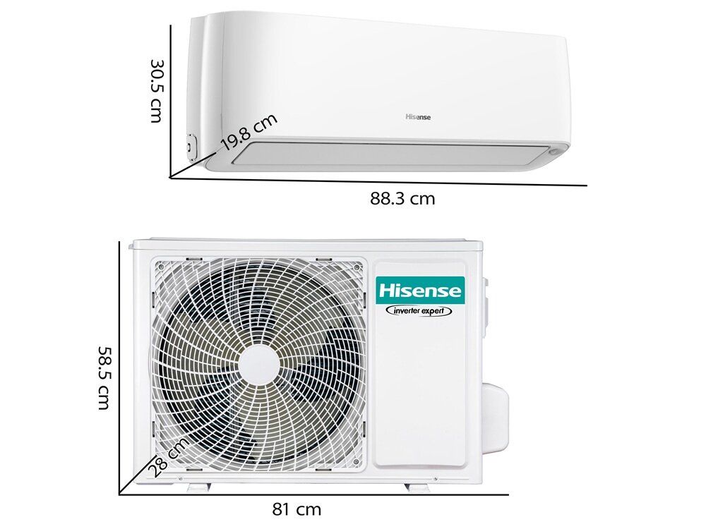Klimatyzator HISENSE Split Energy Pro Plus QG35 z usługą montażu