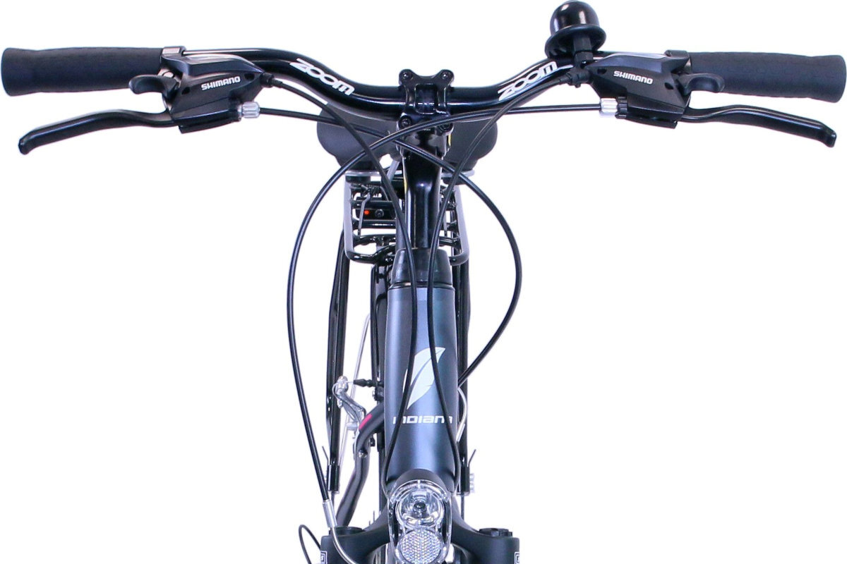 Rower trekkingowy INDIANA X-Road 3.0 D17 28 cali damski Grafitowo-rozowy