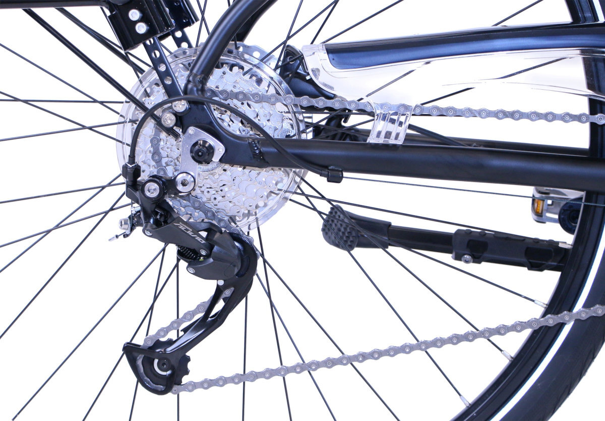 Rower trekkingowy INDIANA X-Road 5.0 M19 28 cali męski Czarny przerzutki