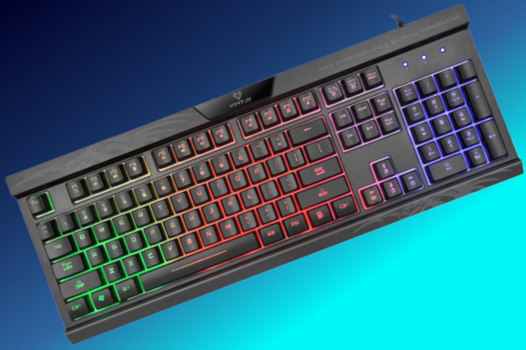 Klawiatura VERTUX Amber wytzymała garcz gaming reakcja klawisze przełączniki wygoda