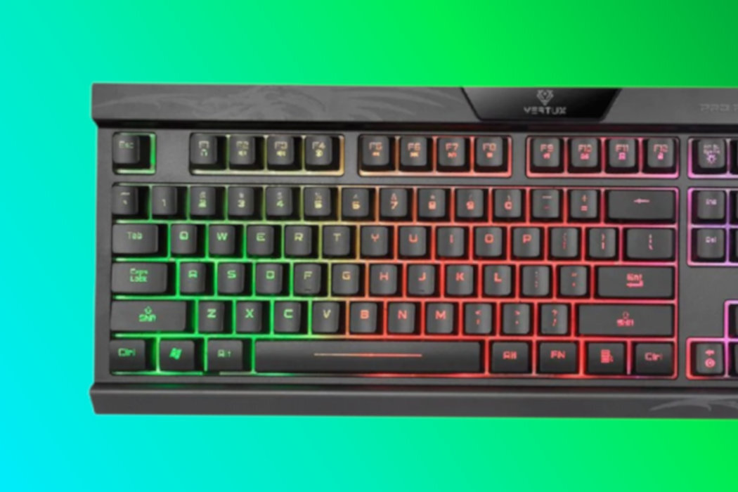 Klawiatura VERTUX Amber wytzymała garcz gaming reakcja klawisze przełączniki wygoda