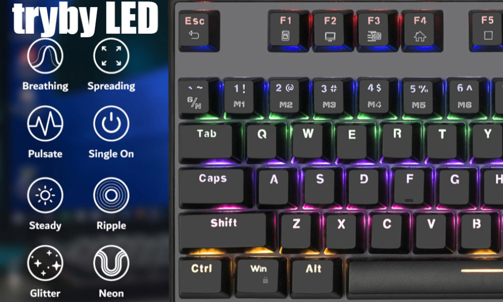 Klawiatura VERTUX Tactical