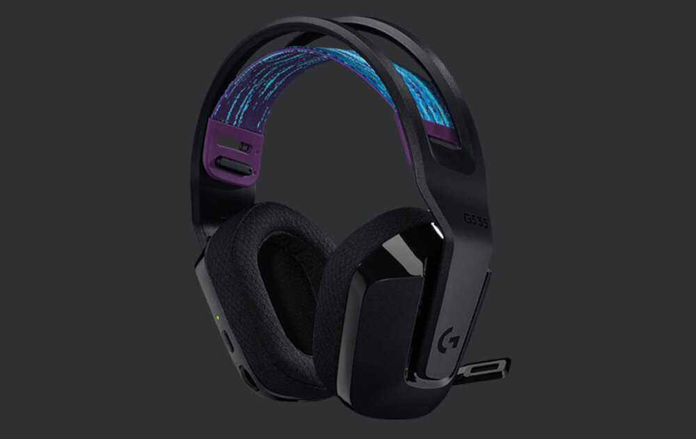 НАВУШНИКИ LOGITECH G535 BLACK легкість, комфортний матеріал, сітчаста підкладка з пам’яттю