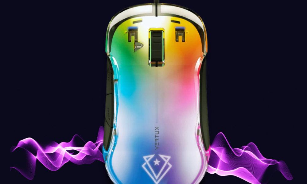 Mysz VERTUX Phoenix Lekka mysz do gier o ekstremalnej wydajności