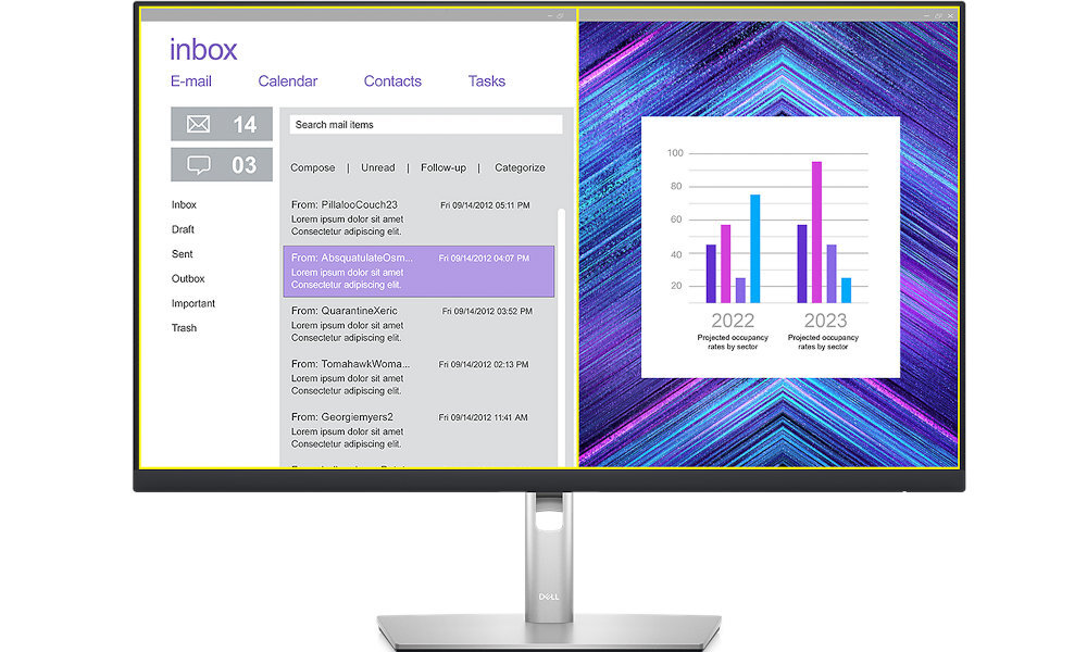 Monitor DELL P2723QE 27 2560x1440px IPS regulacja kąt nachylenia wysokość ergonomia