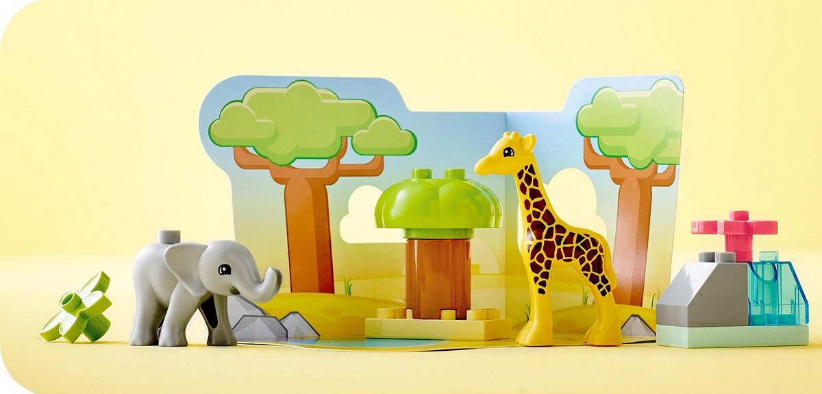LEGO Duplo Dzikie zwierzęta Afryki 10971 żyrafa słoń
Zwierzęta w naturalnym środowisku dla małych dzieci