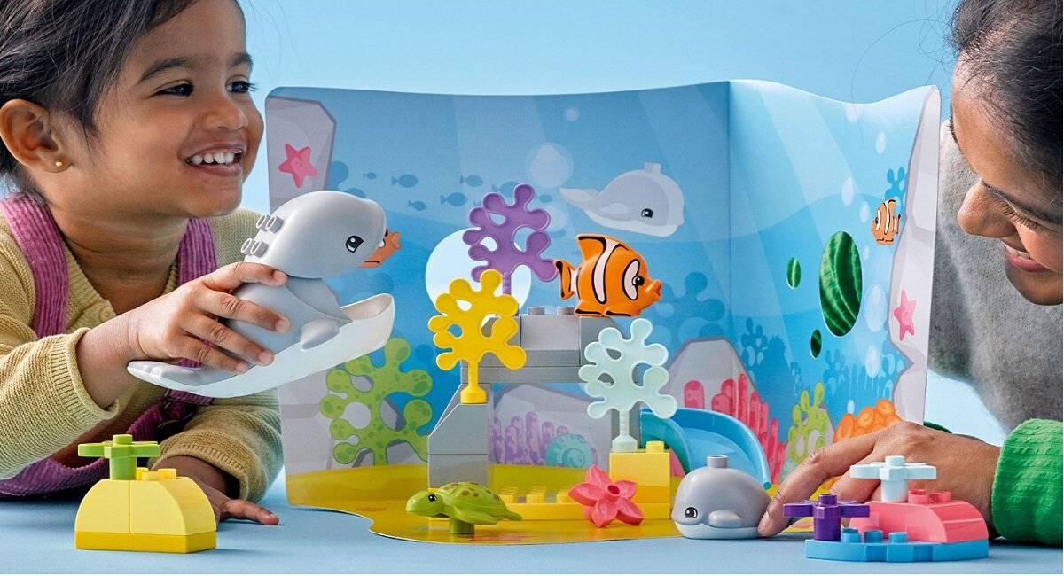LEGO Duplo Dzikie zwierzęta oceanów 10972 Pomoc w rozwoju życiowych umiejętności