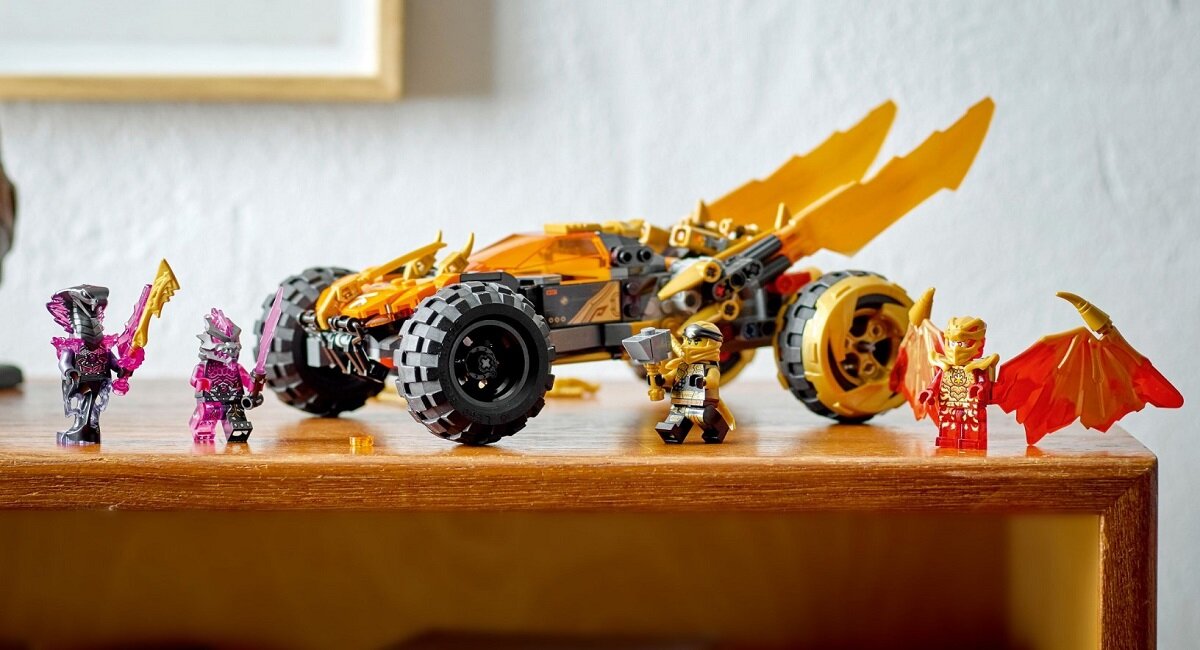 LEGO Ninjago Smoczy krążownik Cole-a 71769 Dzieci będą zachwycone Jeszcze większe przygody