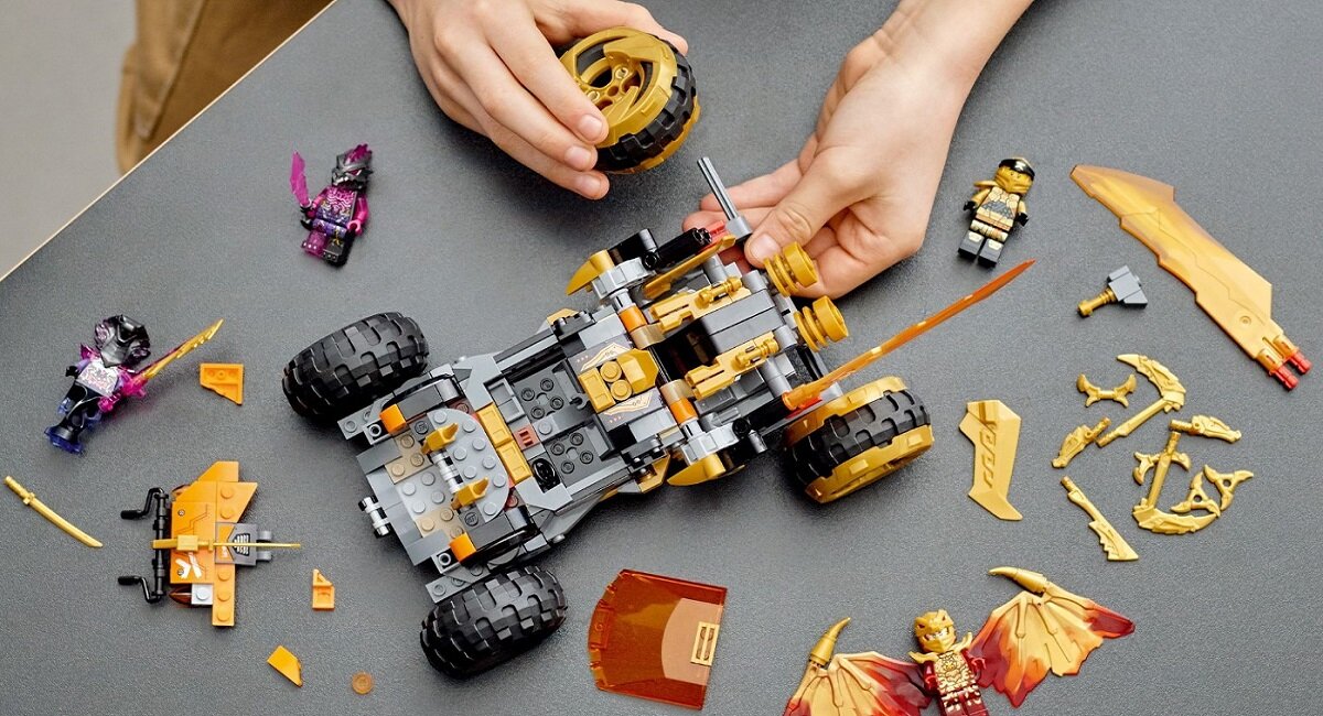 LEGO Ninjago Smoczy krążownik Cole-a 71769 Pomoc w rozwoju życiowych umiejętności