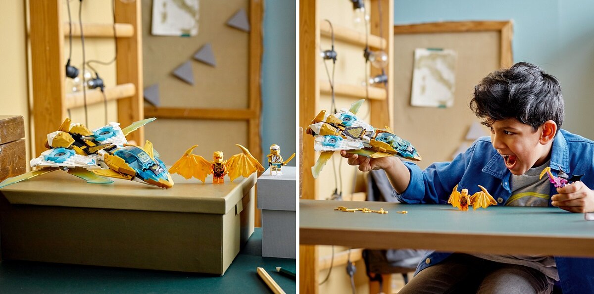 LEGO Ninjago Złoty smoczy odrzutowiec Zane’a 71770 Wysoka jakość i bezpieczeństwo