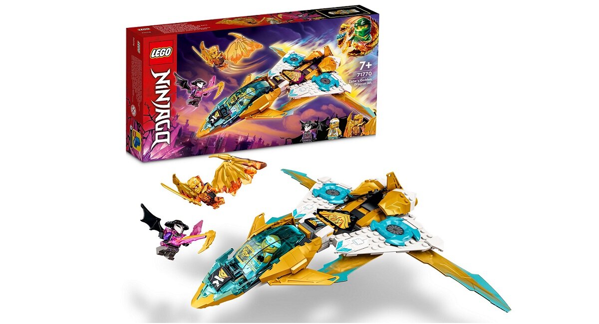 LEGO Ninjago Złoty smoczy odrzutowiec Zane’a 71770 Od lat dla Was