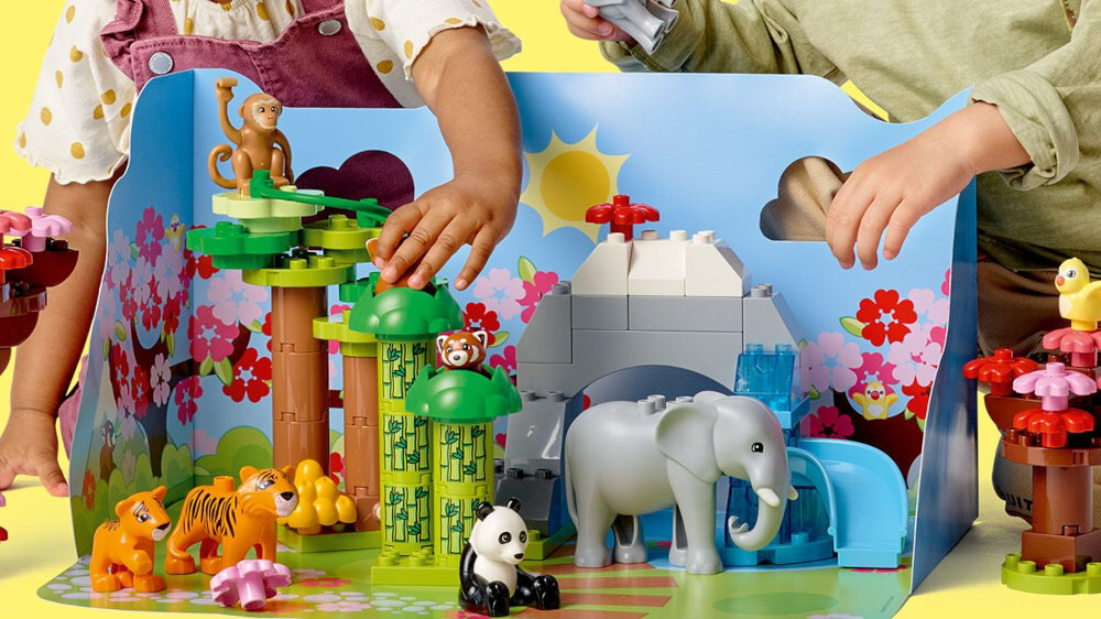 LEGO Duplo Dzikie zwierzęta Azji - plansza