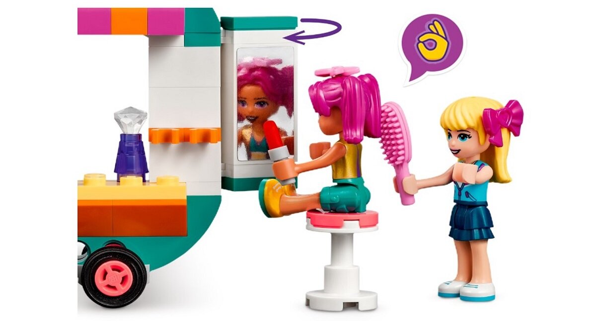 LEGO Friends Mobilny butik 41719 Ciekawe akcesoria sprawiają, że zestaw ożywa