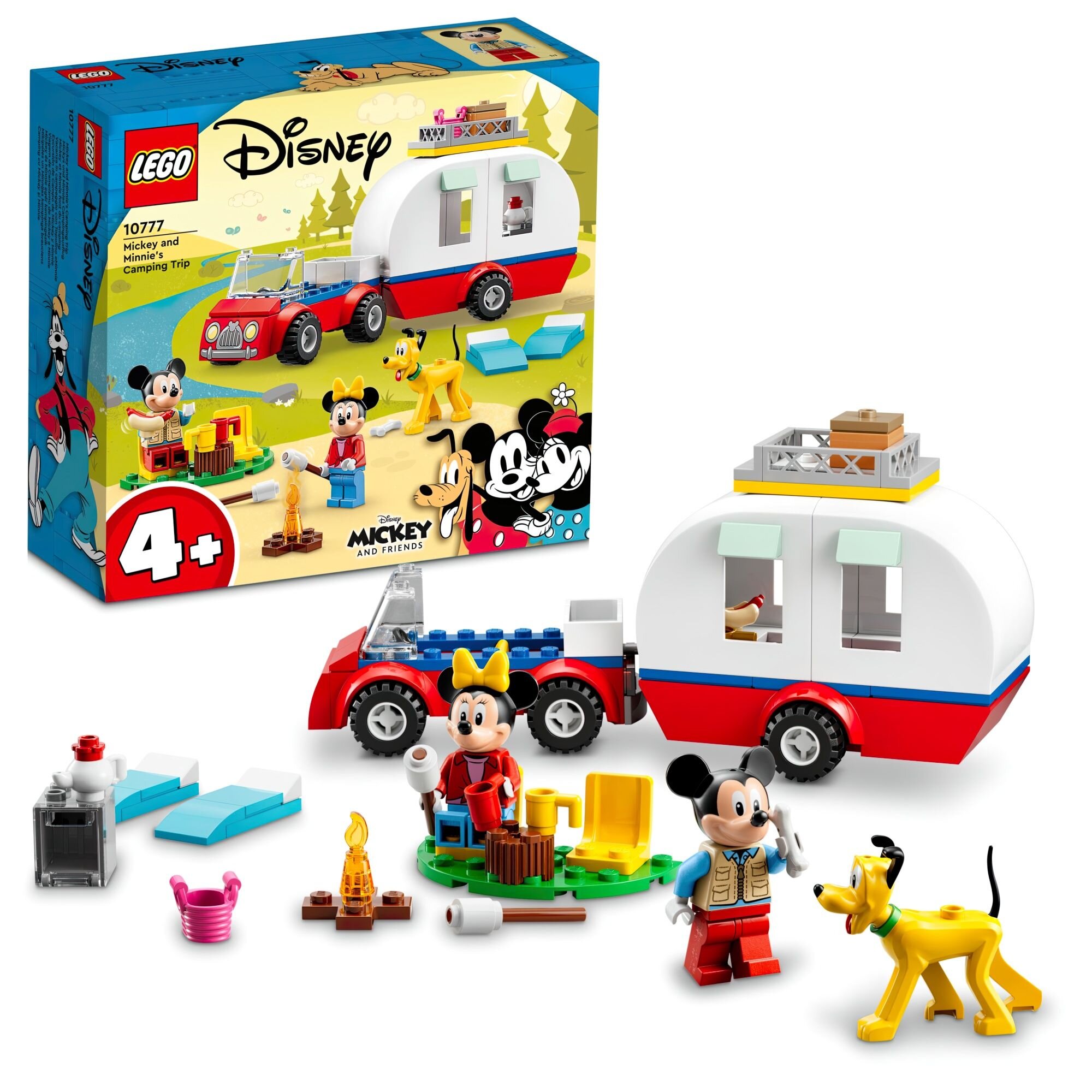 LEGO Disney Mickey and Friends Myszka Miki i Myszka Minnie na biwaku 10777 kreatywna zabawa prawidłowy rozwój merytoryczny dziecka klocki figurki minifigurki bez zasilania klasyczna zabawa wysoka jakość lego wielogodzinna zabawa