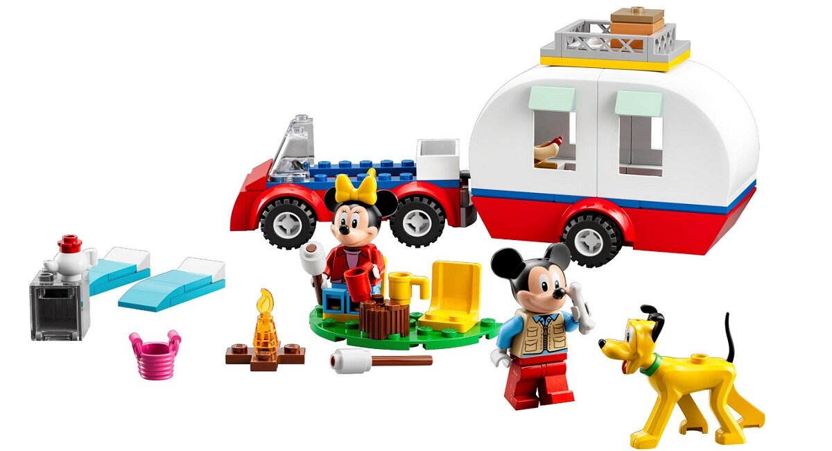 LEGO Disney Mickey and Friends Myszka Miki i Myszka Minnie na biwaku 10777 kreatywna zabawa prawidłowy rozwój merytoryczny dziecka klocki figurki minifigurki bez zasilania klasyczna zabawa wysoka jakość lego wielogodzinna zabawa Proste modele dla małych biwakowiczów