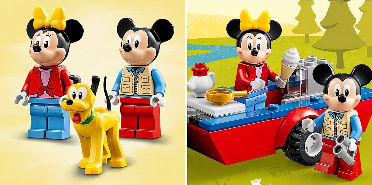 LEGO Disney Mickey and Friends Myszka Miki i Myszka Minnie na biwaku 10777 kreatywna zabawa prawidłowy rozwój merytoryczny dziecka klocki figurki minifigurki bez zasilania klasyczna zabawa wysoka jakość lego wielogodzinna zabawa 