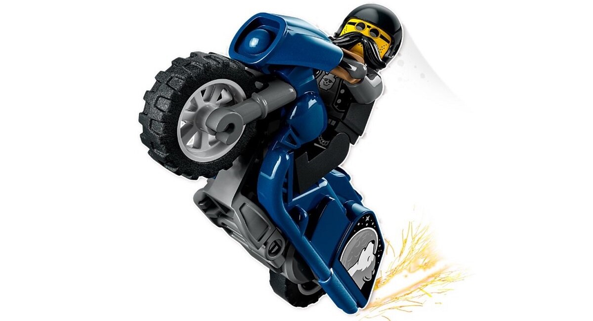 LEGO City Turystyczny motocykl kaskaderski 60331 kreatywna zabawa prawidłowy rozwój merytoryczny dziecka klocki figurki minifigurki bez zasilania klasyczna zabawa wysoka jakość lego wielogodzinna zabawa Nie martw się o usterki