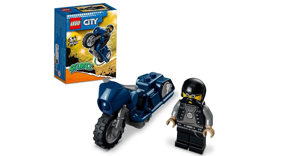 LEGO City Turystyczny motocykl kaskaderski 60331 kreatywna zabawa prawidłowy rozwój merytoryczny dziecka klocki figurki minifigurki bez zasilania klasyczna zabawa wysoka jakość lego wielogodzinna zabawa Od lat dla Was