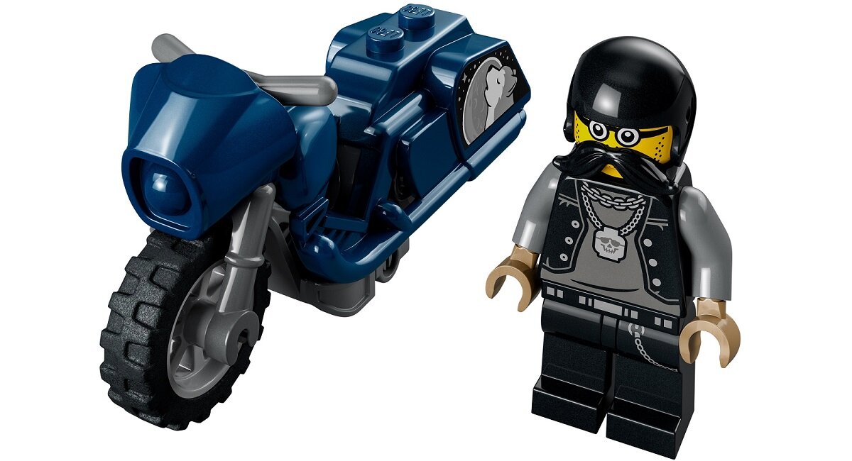 LEGO City Turystyczny motocykl kaskaderski 60331 kreatywna zabawa prawidłowy rozwój merytoryczny dziecka klocki figurki minifigurki bez zasilania klasyczna zabawa wysoka jakość lego wielogodzinna zabawa To dziecko jest gwiazdą pokazu