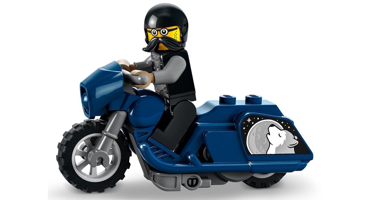 LEGO City Turystyczny motocykl kaskaderski 60331 kreatywna zabawa prawidłowy rozwój merytoryczny dziecka klocki figurki minifigurki bez zasilania klasyczna zabawa wysoka jakość lego wielogodzinna zabawa Przenośna zabawka