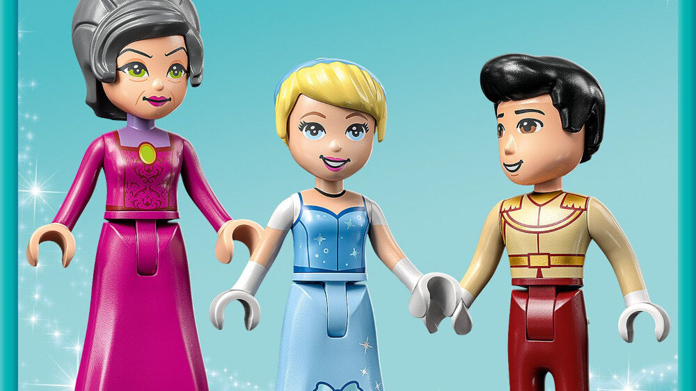 LEGO Disney Princess Zamek Kopciuszka i księcia z bajki  - figurki