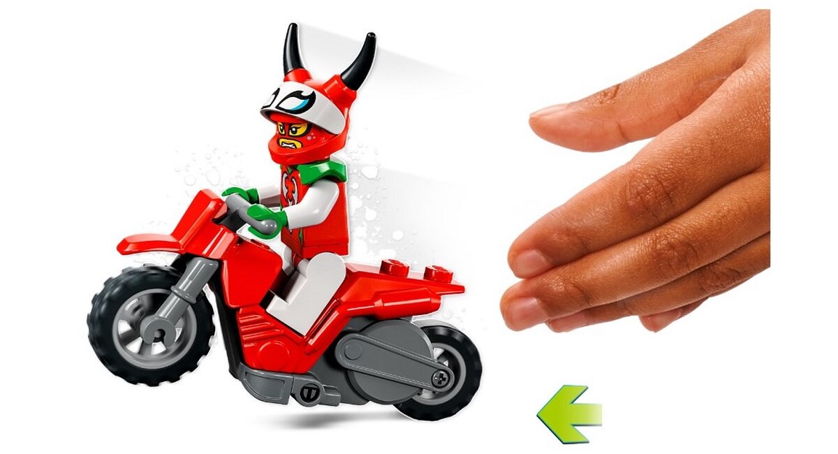 LEGO City Motocykl kaskaderski brawurowego skorpiona 60332 Prawdziwe wyczyny kaskaderskie 