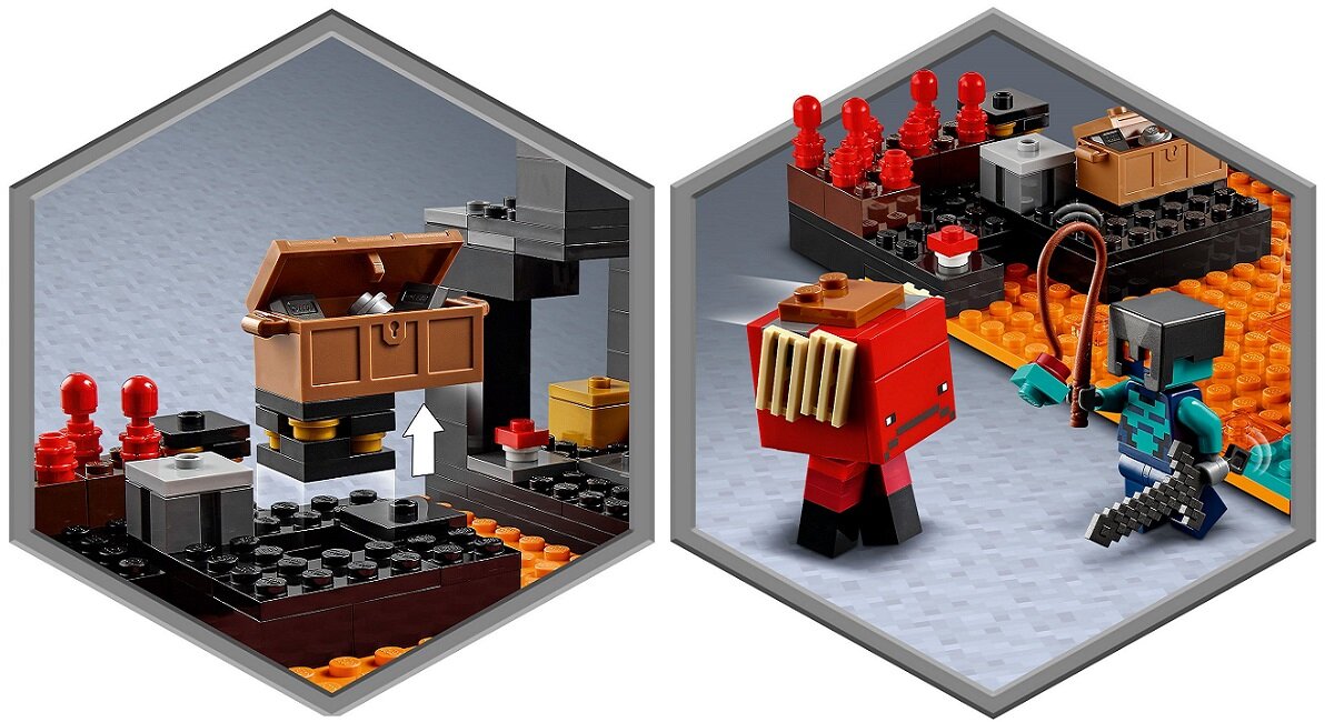 LEGO Minecraft Bastion w Netherze 21185 Ekscytujący zestaw