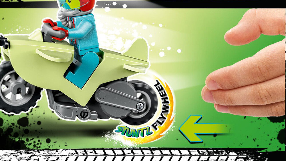 LEGO City Kaskaderska pętla i szympans demolka - motocykl