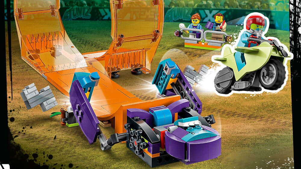 LEGO City Kaskaderska pętla i szympans demolka - triki