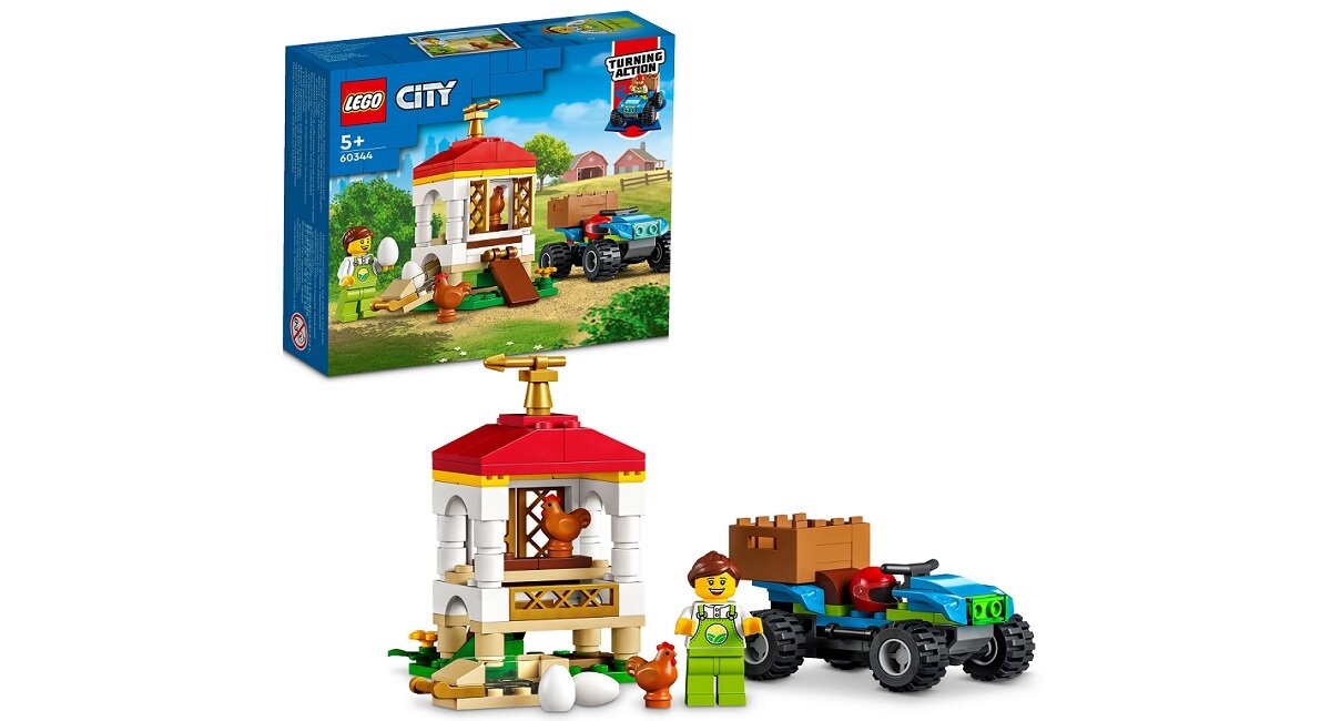 LEGO City Kurnik z kurczakami 60344 kreatywna zabawa prawidłowy rozwój merytoryczny dziecka klocki figurki minifigurki bez zasilania klasyczna zabawa wysoka jakość lego wielogodzinna zabawa Od lat dla Was