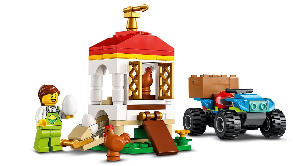 LEGO City Kurnik z kurczakami 60344 kreatywna zabawa prawidłowy rozwój merytoryczny dziecka klocki figurki minifigurki bez zasilania klasyczna zabawa wysoka jakość lego wielogodzinna zabawa Witaj w świecie LEGO City