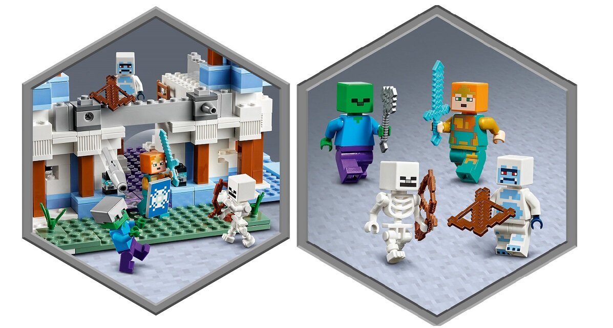 LEGO Minecraft Lodowy zamek 21186 Wysoka jakość i bezpieczeństwo