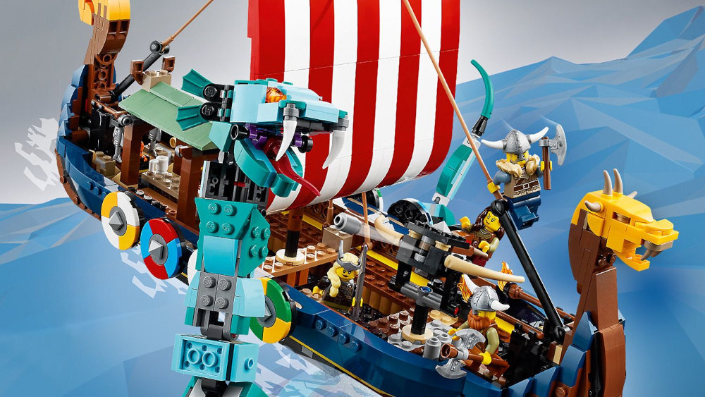 LEGO Creator Statek wikingów i wąż z Midgardu - wąż